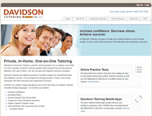 Tablet Screenshot of dev.davidsontutoring.com